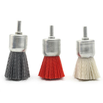 20mm diameter Rotary Nylon Filament Wire End Drill Brush Wheel Non Sparking